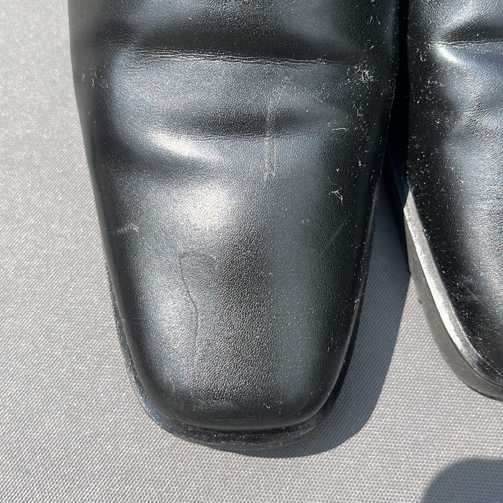 Donald Piner shop black leather wedges size 7M - Picture 7 of 7